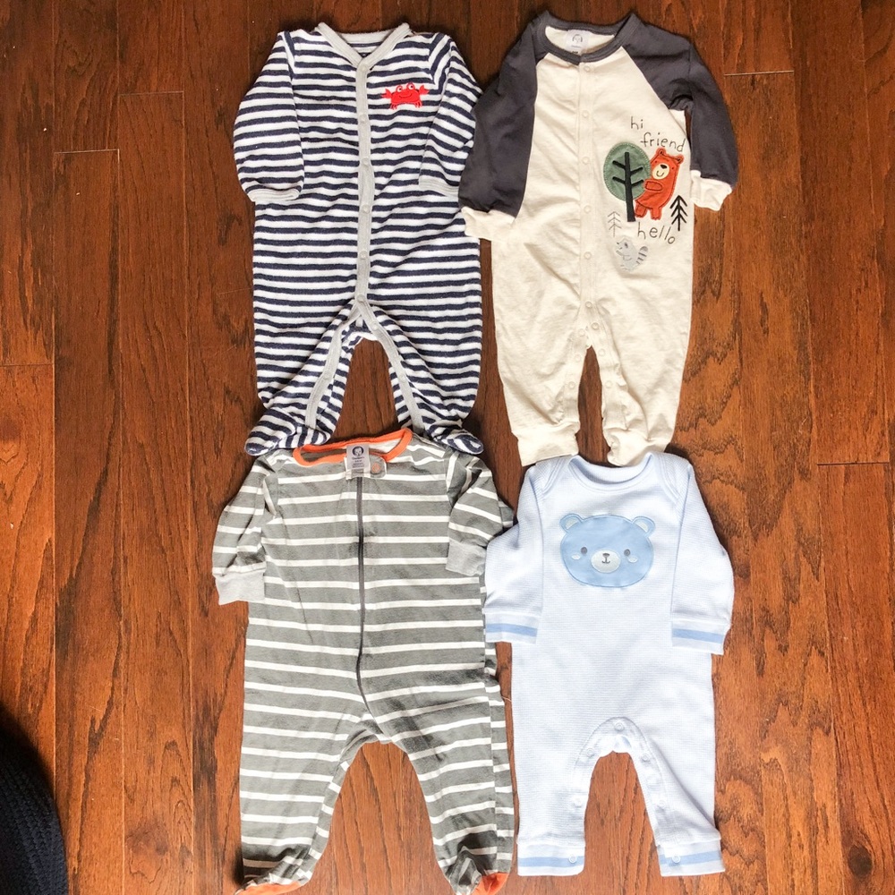 3 Month Sleepers and Long Sleeve Rompers
